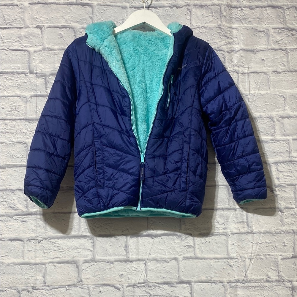 Reversible Blue and Teal Quilted Jacket